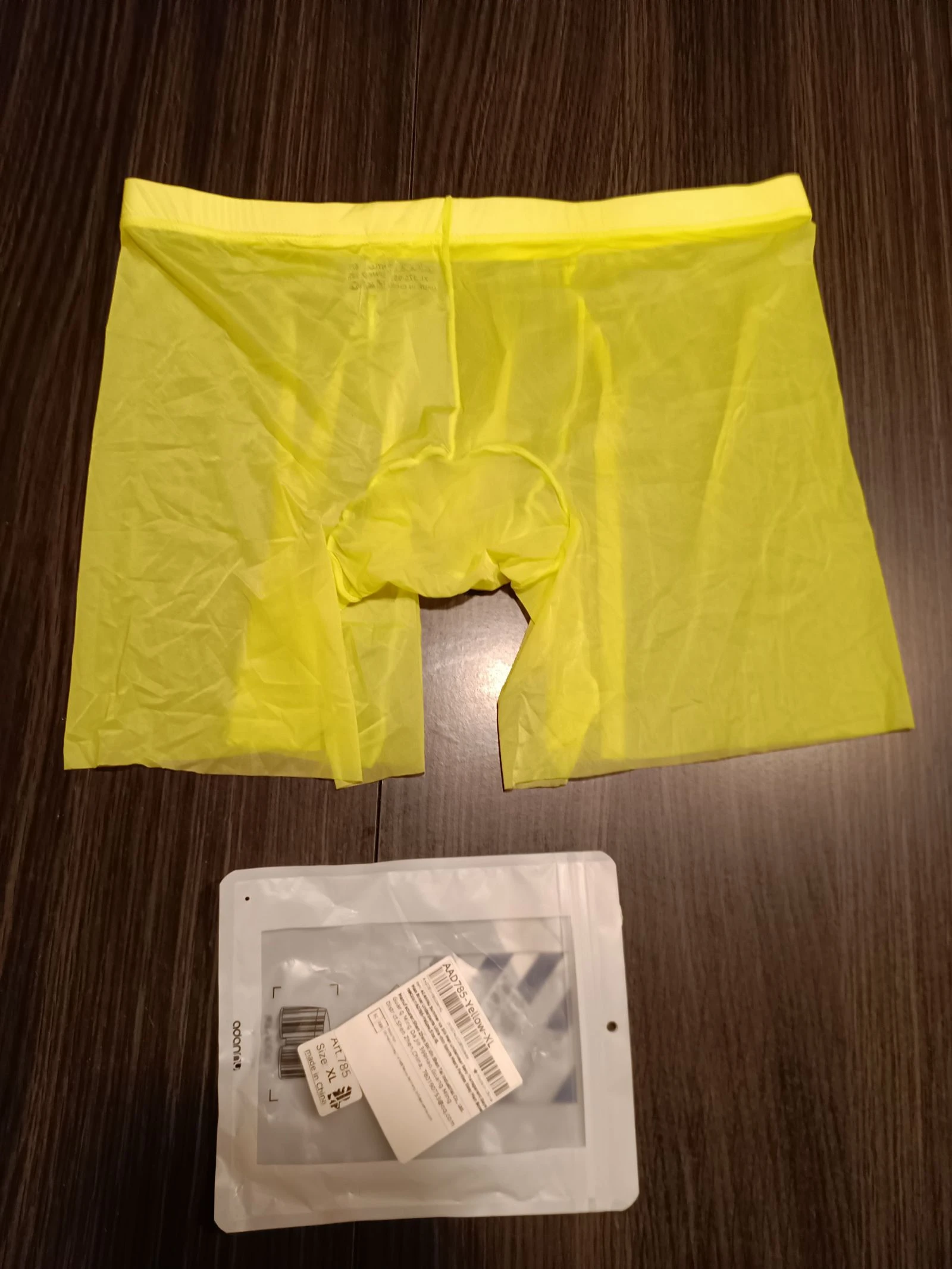 Transparent yellow boxer for men Adannu – photo 7